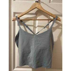 Athleta Elation Strappy Crop Sports Bra - Blue-Gray - for D-DD - 2XL - NWT